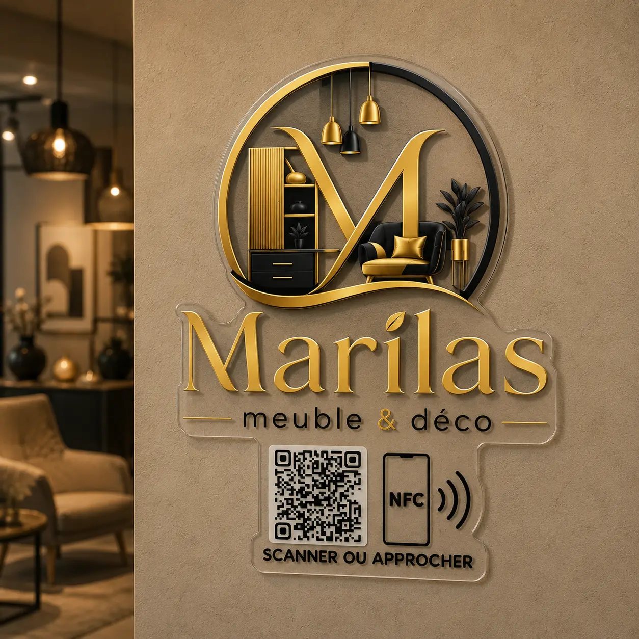 لوحة NFC مخصصة حسب شعار Marilas